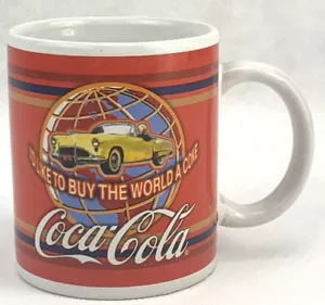 Coca Cola Becher Tasse I’d like to buy the world a Coke 12 oz Houston Harvest Keramik - Bild 1 von 3