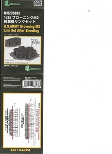 MJ Mins EE. UU. Ejército Browning M2 Link Set después de disparar Segunda Guerra Mundial 1/35 Kit sin pintar - Imagen 1 de 3