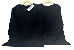 2 pk Boys' Long Sleeve T-Shirt - Cat & Jack - Color Black Size S(6/7) - Picture 1 of 6