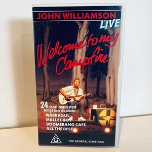 John Williamson - Live - VHS - Welcome To My Campfire. Filmed 11/11/89 at Sydney - Picture 1 of 6