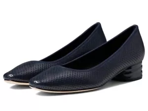 VANELi Ardyce Navy Nappa Dress shoe with a unique heel shape (Save $70.00) - Picture 1 of 5