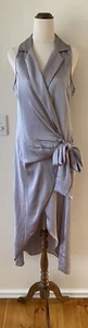NWT Lioness Silver Wrap Dress Size L - Picture 1 of 7