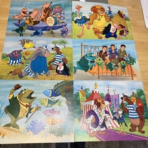1971 nestle Disney Bedknobs And Broomsticks Framing Prints Rare 6 Pieces - Picture 1 of 10
