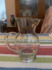 Quality Etched Starburst Glass Creamer on Wallace Sterling Base-Excellent 