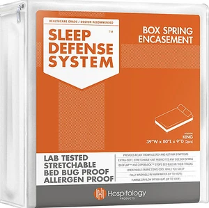 Box Spring Zippered Encasement Bed Bug Proof Matress Protector Bedding Polyester - Picture 1 of 80