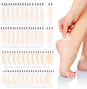 40Pcs Hydrocolloid Blister Bandages Waterproof Gel Cushions for Foot Toe Heel - Picture 1 of 12