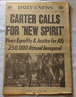 New York Daily News January 21 1977 President Jimmy Carter Inauguration Parade