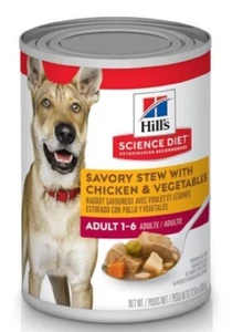 Hill's Science Diet Adult 1-6 Chicken & Vegetables Stew Wet Dog Food - 1 Can - Picture 1 of 3