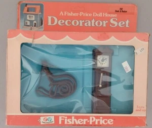 1978 Fisher Price #262 Puppenhaus Dekorateur Set - Rocker & Großvater Uhr NEU - Bild 1 von 4