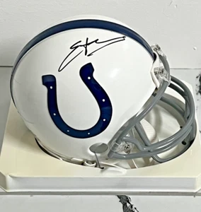Edgerrin James Signed Indianapolis Colts Mini Helmet Auto - JSA Witness - Picture 1 of 6