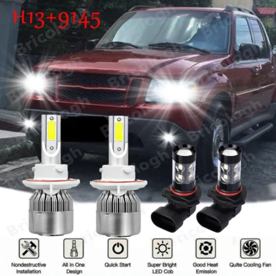 Faros LED altos/bajos antiniebla COB para Ford Explorer Sport Trac 2007 2008 Foto 1 de 4