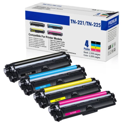 Toner TN221 TN225 / DR221CL tambor para Brother MFC-9130CW MFC-9340CDW HL-3170CDW - Imagem 1 de 4