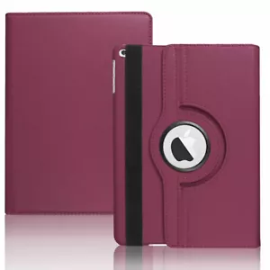 For iPad 9.7 6th 5th Generation 2018 360° Rotating Flip Stand Leather Case Cover - Picture 1 of 90