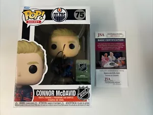 Funko Pop Autografiado Connor McDavid #75 Edmonton Oilers JSA Autenticado FC - Imagen 1 de 5