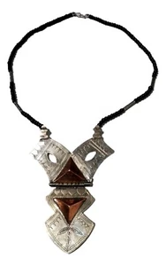 Handcrafted African Tuareg Berber Necklace Niger Ethnic Tribal African Jewelry - Picture 1 of 3