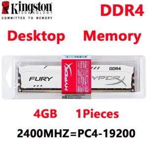 HyperX FURY DDR4 4GB 2400 PC4-19200 Desktop RAM Memory DIMM 288pin 1.2V - Picture 1 of 11