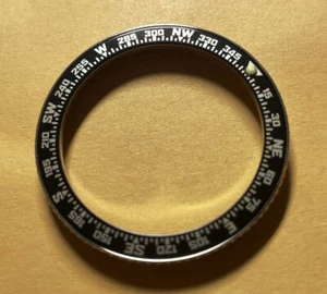 NEW COMPASS INSERT KNURLED Bezel for Vostok Amphibian Komandirskie Watch ENCBX - Picture 1 of 5