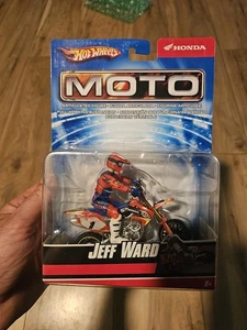 2007 Hot Wheels Moto Jeff Ward #1 Dirt Bike Toy Honda Supermoto Figure Rare New - Picture 1 of 6
