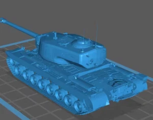 Modelo de tanque American T30 impreso en 3D 1/72/100/144 sin pintar - Imagen 1 de 3