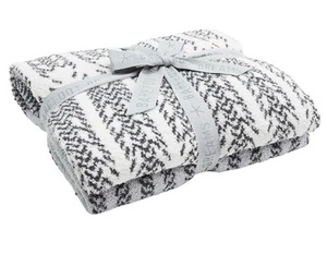 Barefoot Dreams CozyChic® Feathered Arrows Blanket, Sea Glass Multi, 45"x60 - Picture 1 of 5