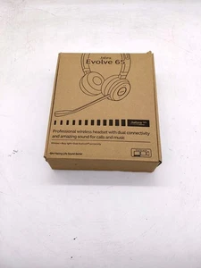 Jabra Evolve 2 65 Stereo Wireless Headset W/ USB Dongle Case & Cable - Picture 1 of 3