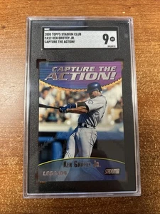 2000 Topps Stadium Club Ken Griffey Jr. Capture The Action #CA12 SGC 9 - Bild 1 von 2