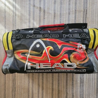 Vintage 90s LG HEAD Racquetball Bag IRT International Tour Titanium 14"x25"x11" - Image 1 of 4