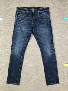 Lucky Brand Jeans Mens 31x30 Blue 110 Slim Stretch Denim Medium Wash Whiskered - Picture 1 of 13