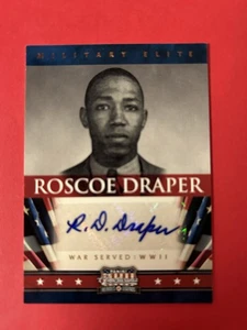 2012 Panini Americana TUSKEGEE AIRMAN #8 Roscoe Draper AUTO #30/99 - Bild 1 von 2