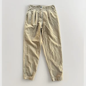 Vintage 80er 90er THE LIMITED High Waist Baumwolle Oliv Plissee Hose Chino Größe 8 - Bild 1 von 7