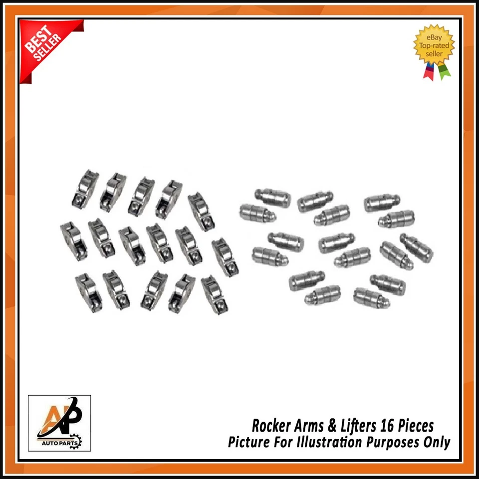 Rocker Arms & Lifter Set x16 For VW BEETLE GOLF V 1.6 2.0 2.5 2.7 3.0 TDI Diesel - Image 1 of 1