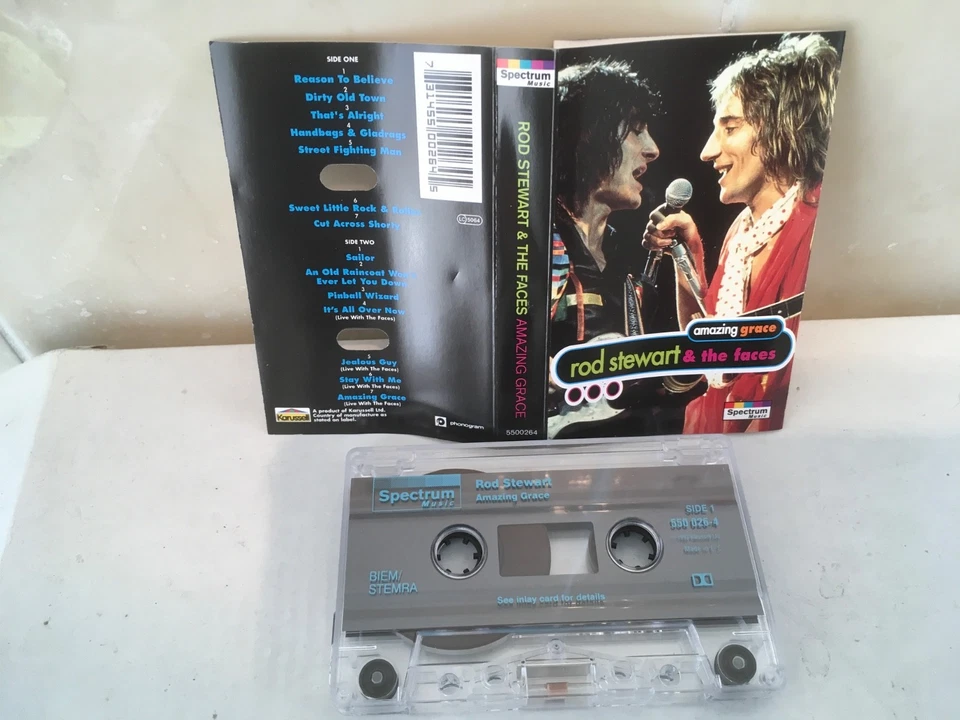 ROD STEWART & THE FACES Amazing GRACE UK Cassette Album  Foto 1 de 1