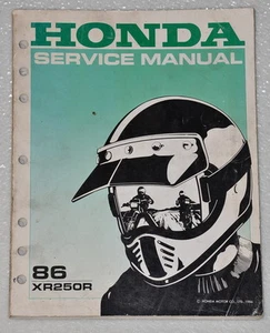 1986 Honda XR250R Factory Service Manual XR 250R Original Shop Repair - Picture 1 of 1