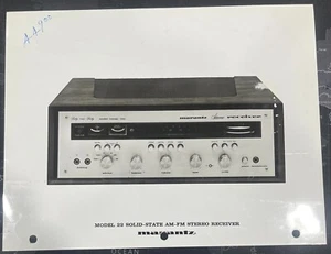 Receptor estéreo Marantz modelo 22 foto publicitaria - súper raro - NO ES UNA COPIA - Imagen 1 de 1