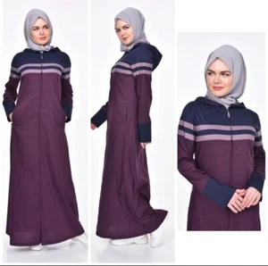 muslim women abaya long sleeves dress maxi dress FromTurkey. Hoody Back - Picture 1 of 4