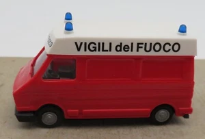 Micro Praline Ho 1/87 Fiat 242 Idem Citroen C35 Vigili Del Fuoco Fire No Box - Picture 1 of 7