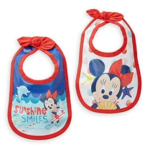 Disney Auténtico Minnie Mouse Lindo Juego de Babero de 2 piezas para Bebés Niñas Nuevo con Etiquetas - Imagen 1 de 1