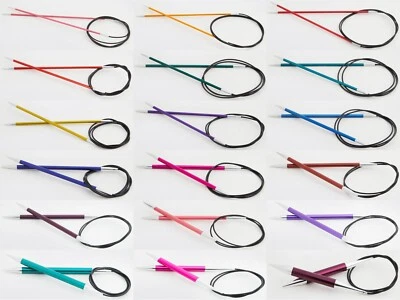 Knit Pro Zing Rundstricknadeln - Aluminium bunt beschichtet alle Größen & Längen - Bild 1 von 3