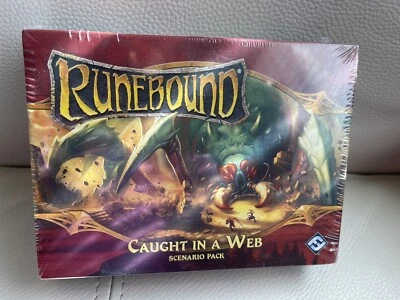 Runebound 3rd Edition Board Game Caught In A Web Expansion New Sealed - Image 1 of 3
