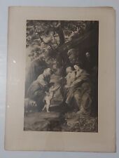 💥RARE💥Photogravure: Pieter Paul Rubens-Holy Family with Saints Francis and Ann