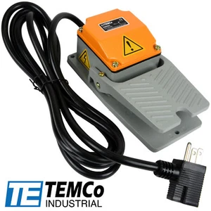 Interruptor de pie TEMCo aluminio fundido 15A SPDT SIN pedal eléctrico enchufe momentáneo 10 ft - Imagen 1 de 6