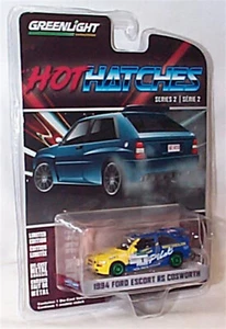 1994 Ford Escourt RS Cosworth Michelin 1-64 Hot Hatches Rare Green Base & Wheels - Picture 1 of 3