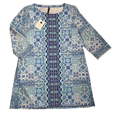 Vestido túnica de encubrimiento de natación Aqua Et Sol manga 3/4 bloqueador solar portátil, L Foto 1 de 4