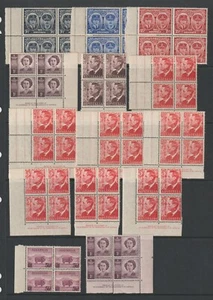AUSTRALIA KGVI/QE11 PRE DECIMAL MINT BLOCKS LOT (MINT) - Picture 1 of 1