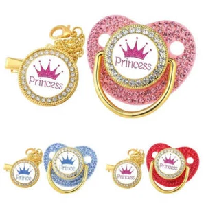 Luxury Princess & Prince Baby Bling Pacifier - Picture 1 of 13