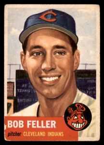 1953 Topps Bob Feller #54 Cleveland Indians GD Set Break