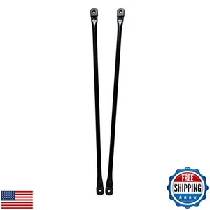 Timyrimy 34"/86cm Garden Swing Replacement Bars, Matte Black Metal Round Rods - Picture 1 of 5