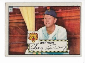 1952 Topps #28 Jerry Priddy Red Back - EX - Detroit Tigers - Bild 1 von 2