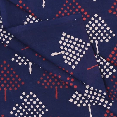 2.5 Yards Fabric Indian Hand Block Print Pure Cotton Fabric Sewing Fabric - Image 1 of 4