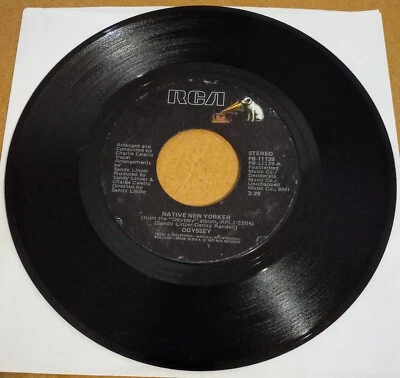 Odyssey 45 Rpm  NATIVE NEW YORKER / EVER LOVIN' SAM RCA PB-11129 1977 - Image 1 of 4
